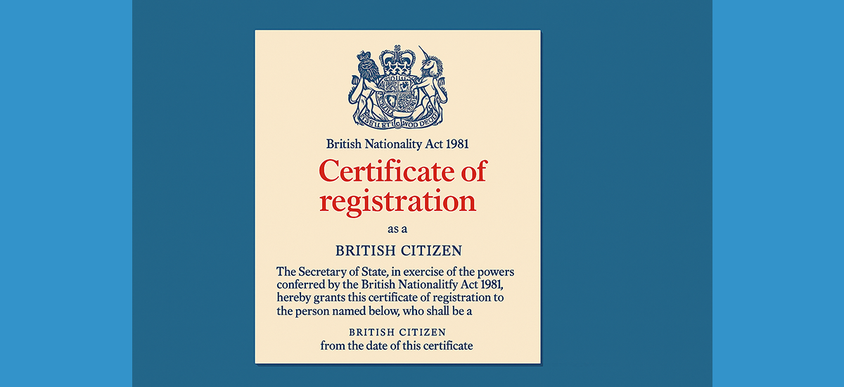 Certificate of registration