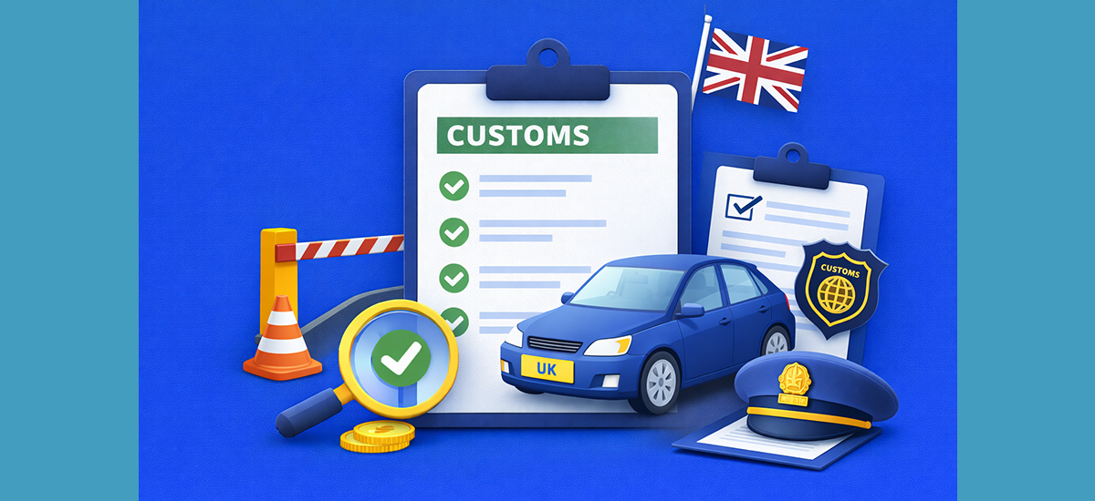 Customs clearance of cars registered in the United Kingdom