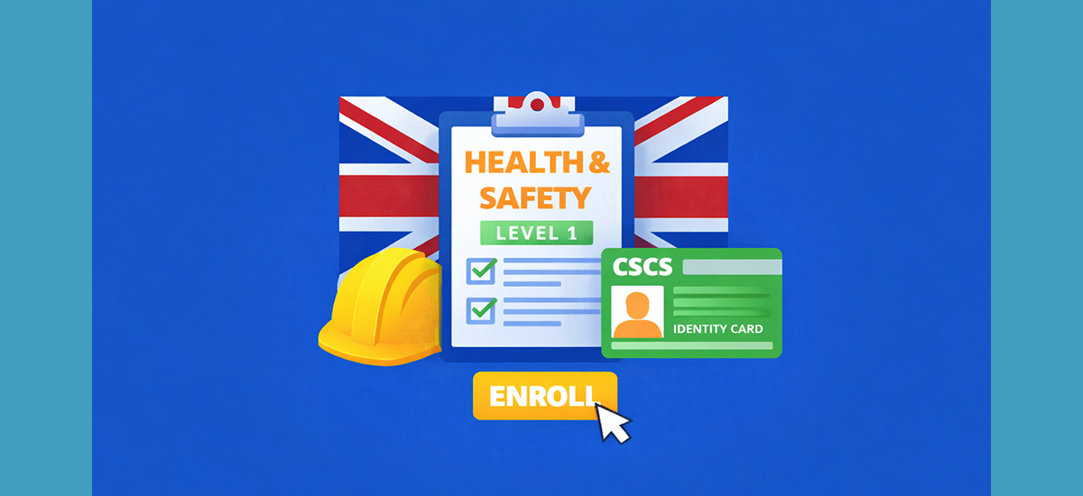 Enrollment for Health&Safety Level 1 course for GREEN CSCS CARD