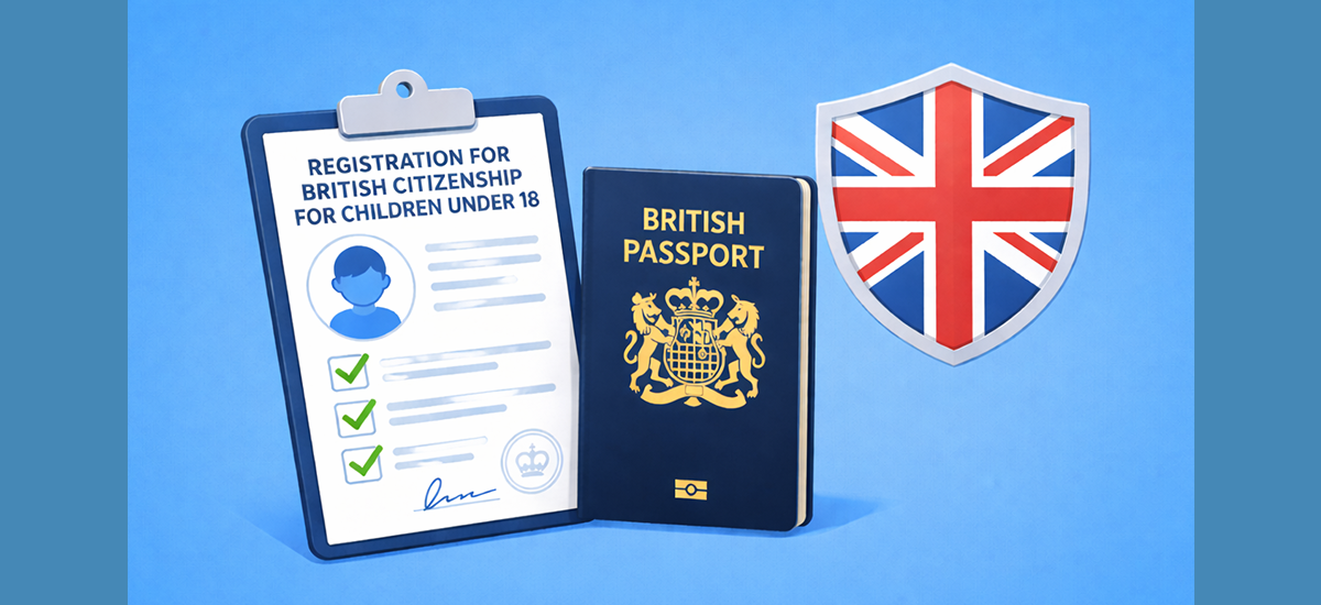 Registration for british citizneship for children under 18