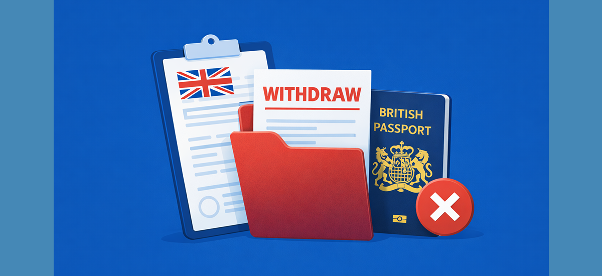 Withdrawing British citizenship application
